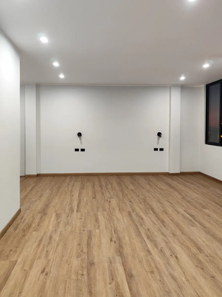 Vista del área social remodelada en Surco